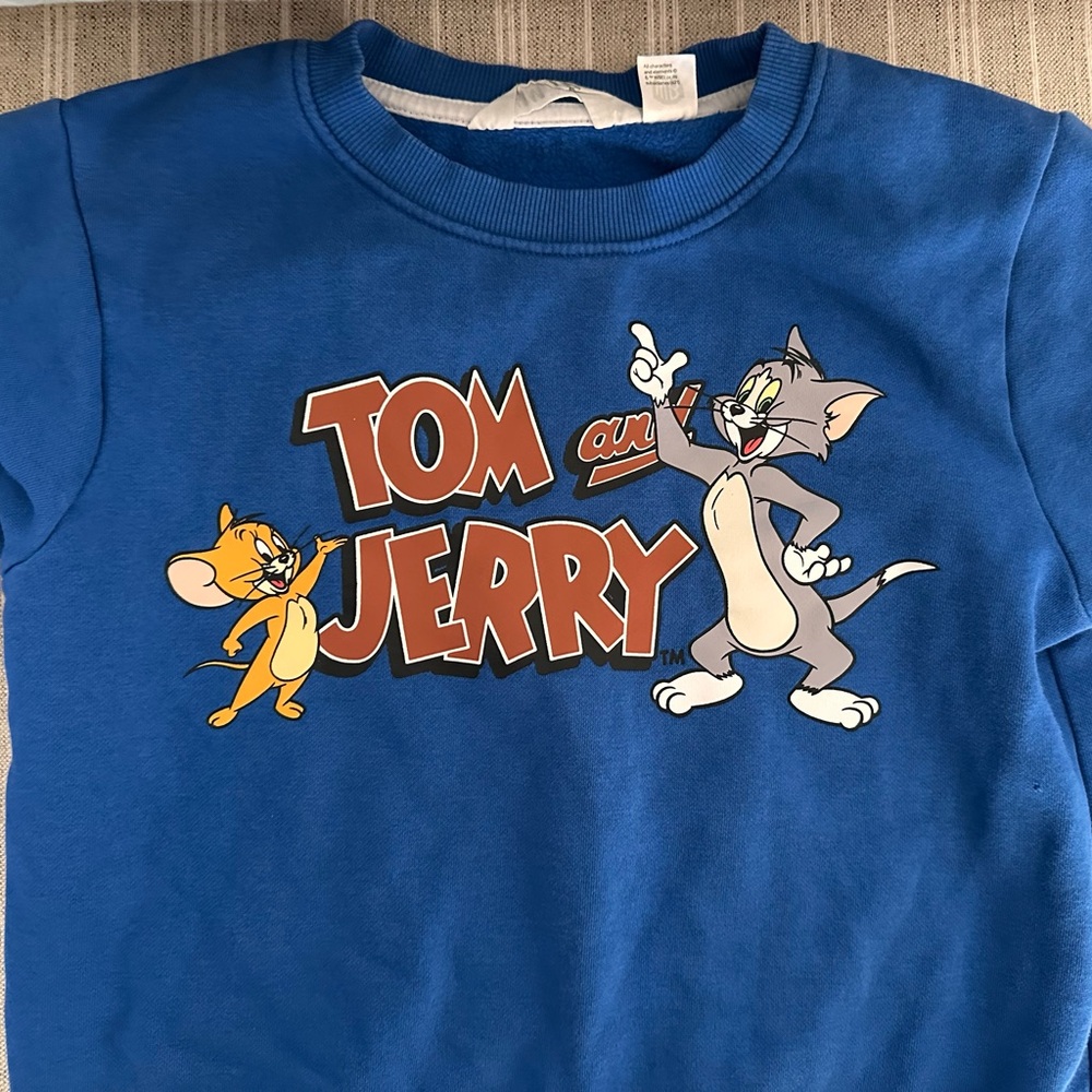 Kids H&M Blue Tom and Jerry Sweatshirt